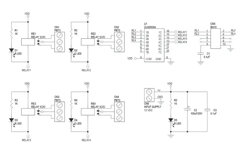 Relay module schematics