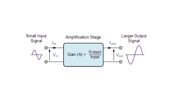 Amplifier Gain of the Input Signal