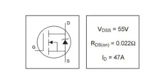 IRLZ44N MOSFET Pinout