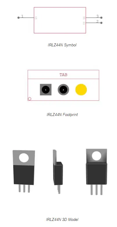 IRLZ44N CAD Model