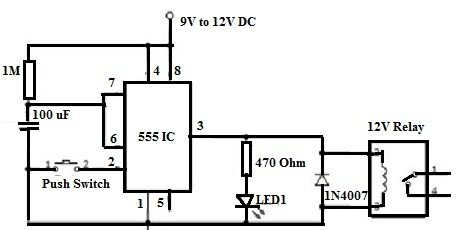 Time Delay Relays Circuit