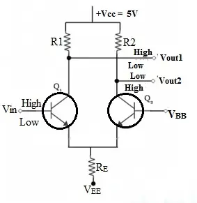 Emitter Coupled Logic Circuit