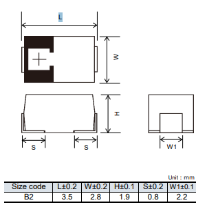 6TPE330MAP Dimensions (not to scale) 