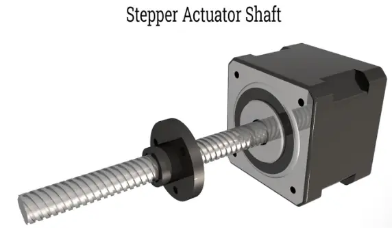 stepper actuator shaft