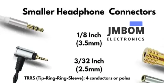 smaller headphone connectors