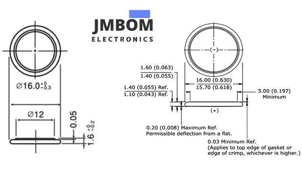 CR1616 Dimension