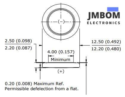 CR1225 Dimensions