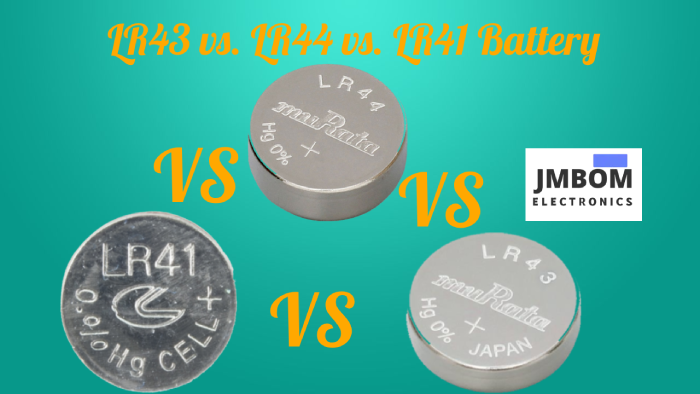 LR43 vs. LR44 vs. LR41 Battery