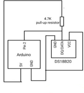 Interfacing DS18B20 with Arduino in Parasite Mode