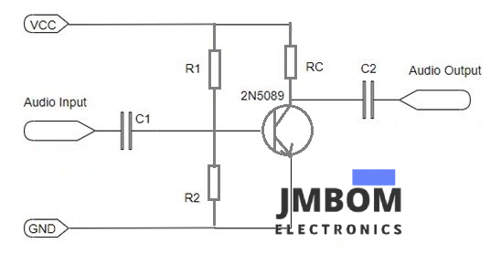 Amplifier Circuit using 2N5089 NPN Transistor