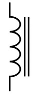 symbol for an iron core inductor