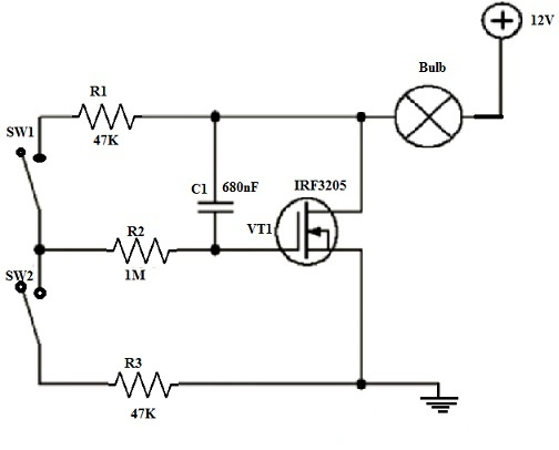 Voltage Regulator Circuit with MOSFET