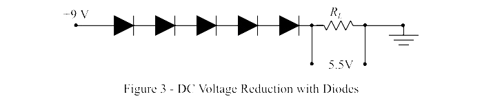 Reducing DC Voltage with Diodes
