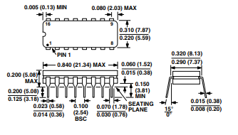 16-Lead Cerdip (Q-16)